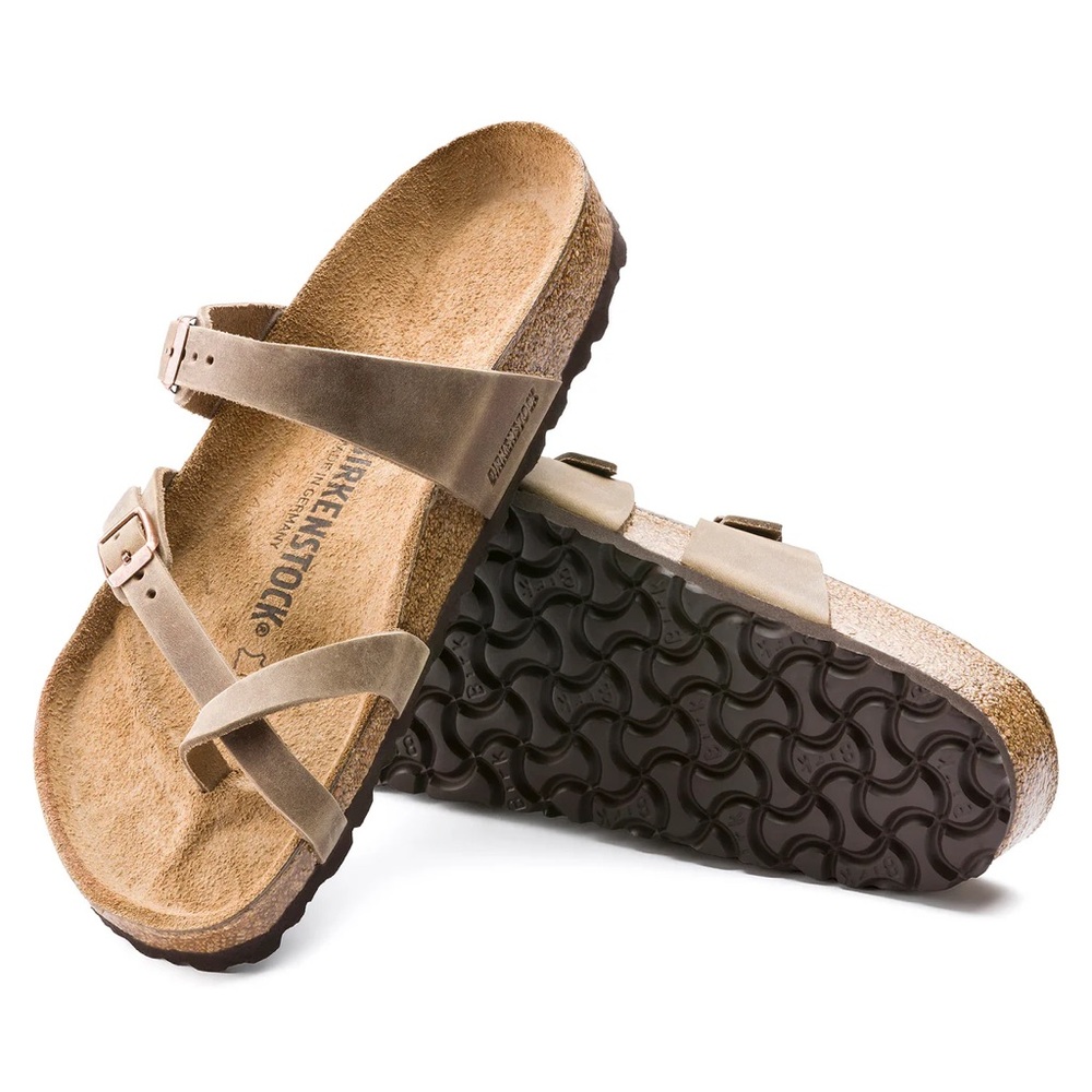 BIRKENSTOCK Mayari Sandal, Tobacco Brown Oiled Leather